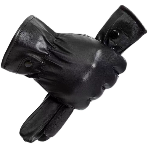 Мужские демисезонные утепленные удерживающие тепло ветрозащитные перчатки, увеличенная толщина