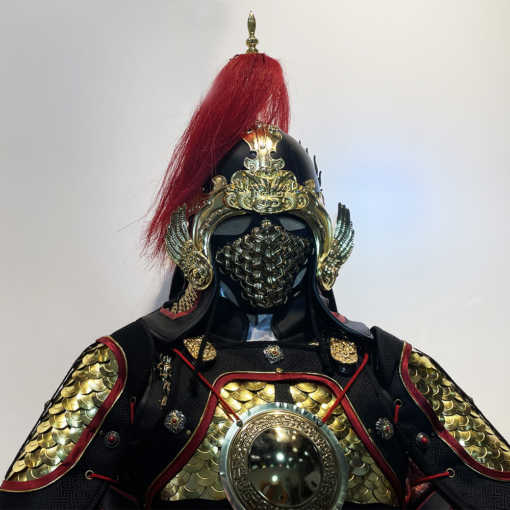 宋代と明代の鎧兜金属製中国鎧鋼鎧鎧アクセサリー帽子漢服マッチング