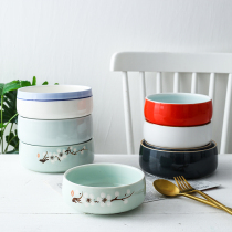 Japanese fruit salad bowl Cute dessert bowl Breakfast bowl Home ceramic soup rice bowl Dry rice man tableware