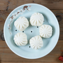 Foodware Hotel ceramic celadon steamer rice plate Filter oil drain dumpling plate Household food bun plate