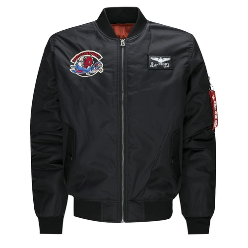 Куртка, бейсбольная зимняя осенняя форма, в американском стиле, большой размер, с вышивкой