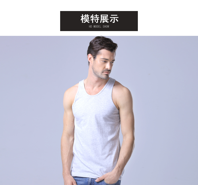Hong Ni đồ lót nam xu hướng mùa hè thời trang cotton cotton mỏng mỏng chạm đáy hoang dã trắng lỏng áo lót 3 lỗ nam cực đẹp