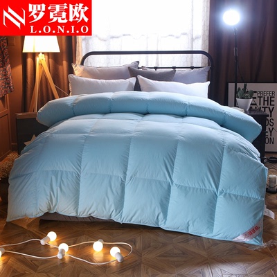 罗霓欧专柜全棉羽绒被95白鹅绒被