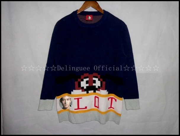 Edison Chen C Series Sweater I Cartoon Gopher Rabbit Velvet Head Spring and Autumn Winter Cặp đôi xu hướng áo len