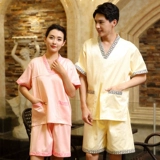 Терапия ноги для ног в центре баня работа по поту одежду для одежды для женской женская женская женская униформа мужская одежда для примерения