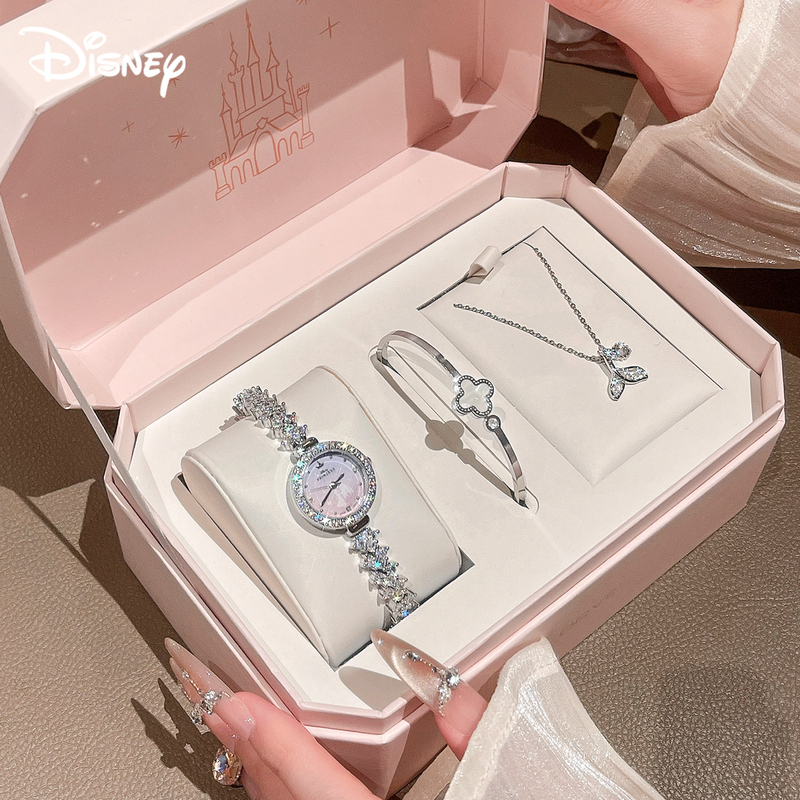 Disney Birthday and Chinese Valentine's Day Gift Box, Sweet Princess Watch, High Aesthetic Value, Light Luxury, Niche Gift for Girlfriend or Women