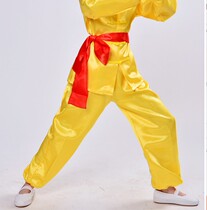 9 9 Childrens martial arts suit belt practice belt Childrens martial arts performance suit red belt yellow belt