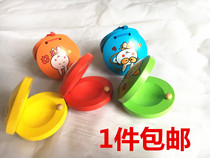 Children kindergarten baby early education Cartoon Wooden toy waltz board ORF Percussion castanets