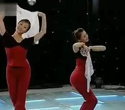 National folk dance Test props three-level scarf dance scarf small costume designer gauze test