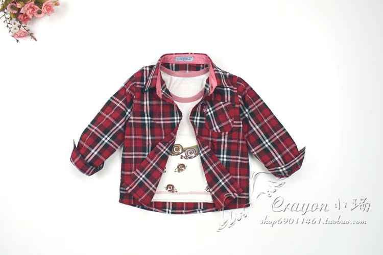Chemise enfant à manche longue en coton - Ref 2083854 Image 111
