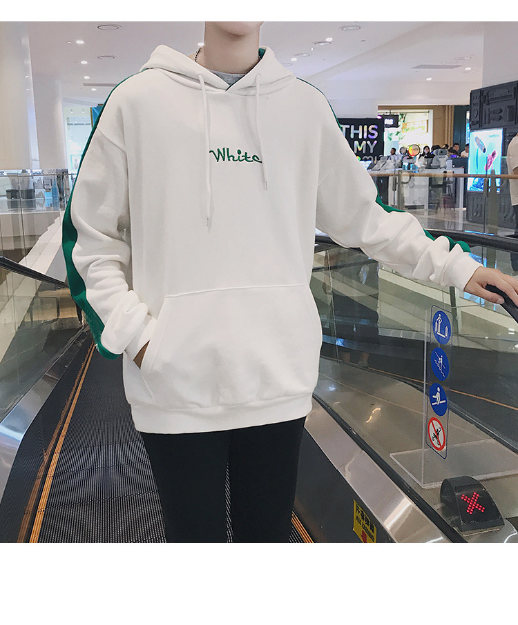Áo len mùa thu và mùa đông cộng với áo len trùm đầu nhung dày cho học sinh áo nỉ hoodie