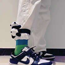 Panda Panda Pants With Tie Leg Strap Cute Road Mountain Bike Snap Loop Bunch Pants With Pants Strap