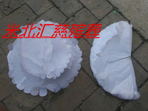 (38cm big white flower paper flower head) wreath material funeral supplies funeral supplies paper flower wholesale