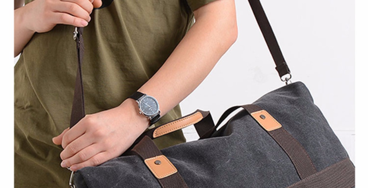 Túi vải Hàn Quốc mới túi xách nam túi xách vai túi Messenger Túi xách thông thường cho nam du lịch ngoài trời túi lớn túi da đeo chéo
