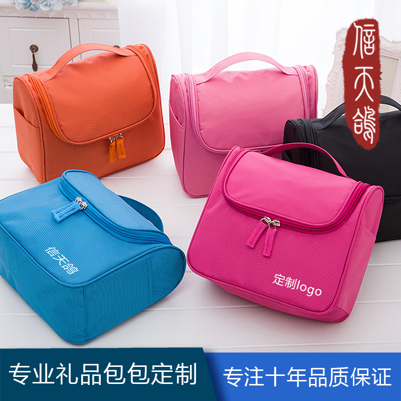 Bag Kit Custom Makeup Bag Large Capacity Hook Wash Bag Adoptive Body House Corporate Print Pattern Employee Gift Logo