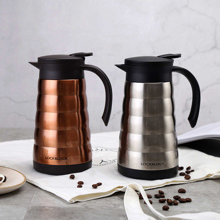 lock lock lock thermos pot 304 stainless steel coffee kettle dormitory household thermos bottle LHC1441 1442