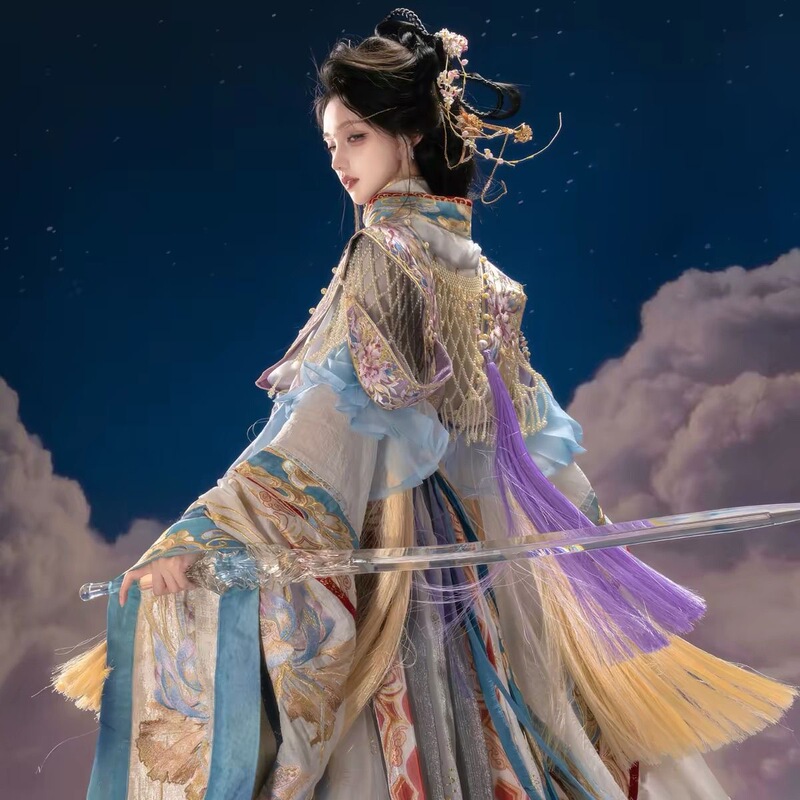 Wenxuange Original Improved Version【Eternal Banquet of Yaohua】Wei Jin Northern and Southern Dynasties Fairy Costume Heavy Embroidery Fairy-Like Set for Women