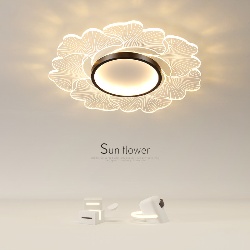 led master bedroom room ceiling lamp modern minimalist ultra-thin round Nordic creative net red personality study lamps