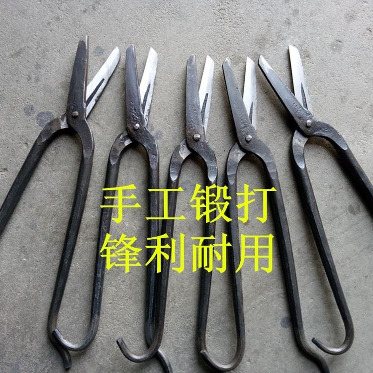 2018 new forging price lengthened thickened iron sheet cut stainless steel special ventilation sheet metal scissors handmade scissors high-Taobao