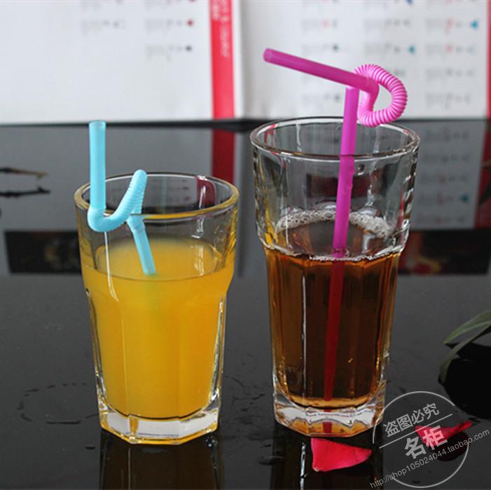 Libby household glass cup transparent cold drink cup smoothie household boiling water star anise milk cup Pizza Hut iced coffee cup