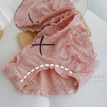 Bubble ear Japanese sexy womens underwear size Modal cotton Womens breifs thin breathable womens pants
