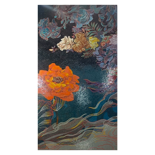 Мозаичная фоновая стена Простая современная гостиная крыльца Фон Фоон