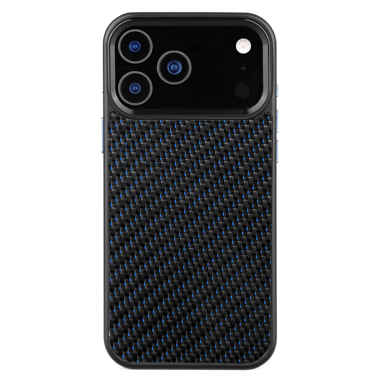 Carbon Fiber Diagonal Weave Metal iPhone Case