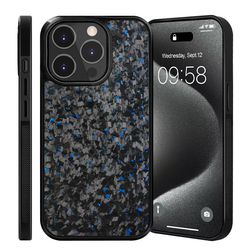 G Brand Is Suitable for Apple iPhone 16Pro Max/15Pro Max/14/13 Pro Max Magnetic Magsafe Real Carbon Fiber Forged Anti-Drop Phone 12Tpu Protective Case