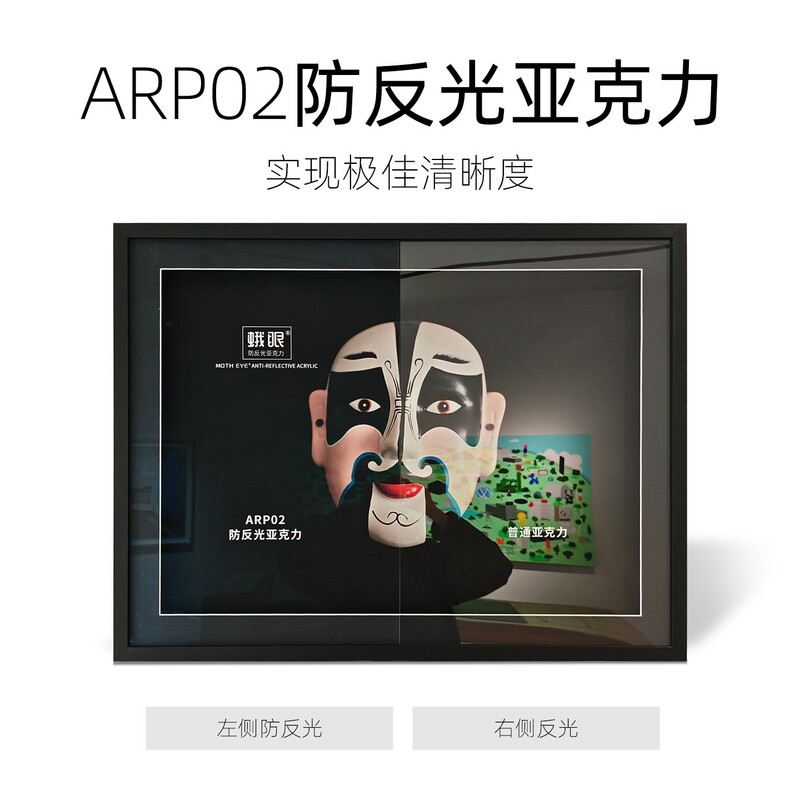 Moth Eye Arp02 Anti-Reflective Acrylic Museum Anti-Uv High-Definition High-Transparency Low-Reflective Plexiglass Moth Eye Arp02 Anti-Reflective Acrylic Museum Anti-Uv High-Definition High-Transparency Low-Reflective Plexiglass