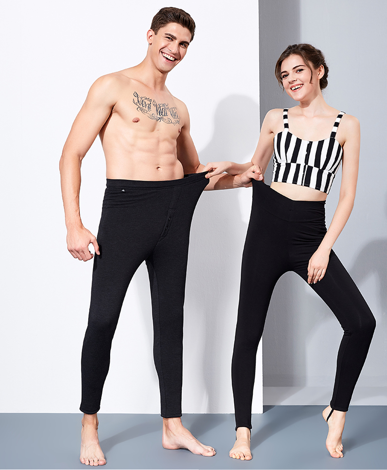 Bảy mùa đông cừu cộng với quần nhung dày ấm áp nam và nữ mẫu quần mùa thu quần cotton quần cashmere quần legging lụa - Quần nóng lên quan dai thu dong nu
