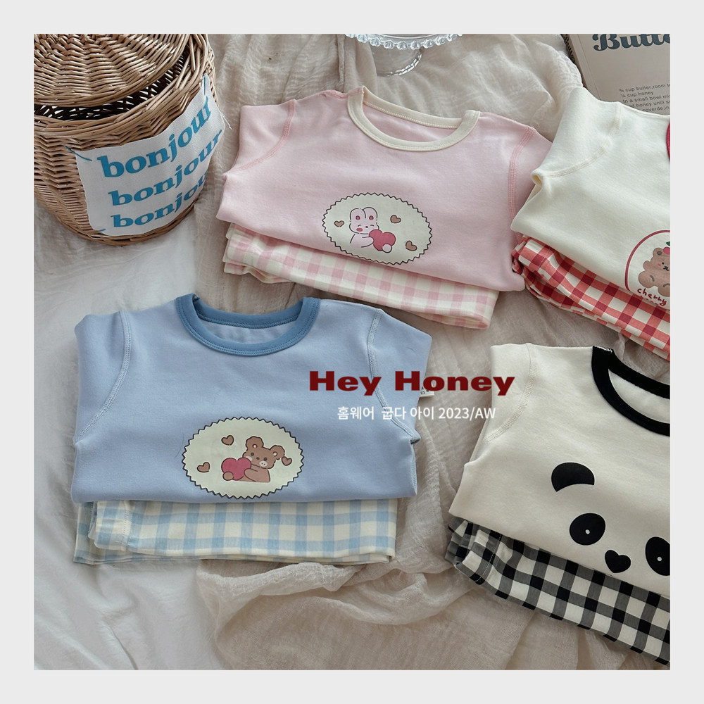 Pure cotton Korean autumn and winter Korean home clothing set to keep warm