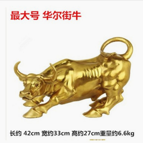 Ưu đãi đặc biệt mở nhẹ may mắn Wangshi thuần đồng gia súc Phố Wall gia súc nằm bò nhỏ đồng vàng trang trí gia súc cổ phiếu tài chính phong thủy dcor phòng ngủ nhỏ không giường