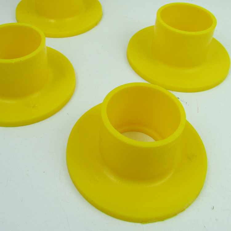 Naughty Castle Foot Cover Naughty Castle Base Steel Pipe Foot Pad Plastic Feet Yellow No Odor Sold by One
