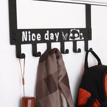 Door rear adhesive hook storage rack free of punching door hanger door hanging hanger door rear hanger nail free door back hook rack