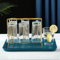 Light Extravagant Cup Shelf Home Sheller Living Room Tea Cup Glass Goblet Tray Drain rack Sub-contained upside down