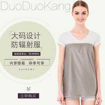 Pregnant womens radiation protection clothing maternity silver fiber radiation protection belly apron apron suspenders