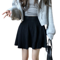 Jingqi Maternity Half-length Skirt Autumn 2024 New Loose High Waist Belly Support Autumn and Winter A-Line Pleated Skirt