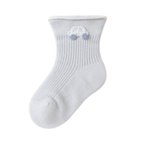 Chaussettes pour bébé 0 mars Chaussettes en coton fin dété Songkou Nouveau coton pur mâle et femelle Pas dos chaussettes à mailles respirables