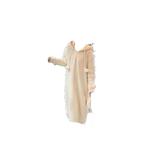 Jingqi Maternity Dress 2024 New Autumn and Winter Lazy Style Hooded Pullover Over-the-Knee Knitted Long Sweater Skirt