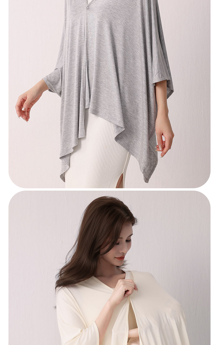 Jq Jingqi Youkesi Nursing Cover Postpartum Shawl Sun Protection Clothing for Outdoor Use Autumn Nursing Cover-Up Cloak — 10