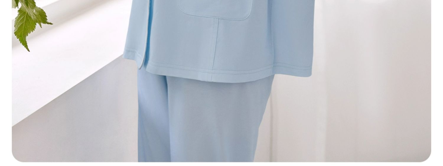 JQ婧麒带胸垫月子服纯棉产后孕产妇睡衣哺乳喂奶入院家居服套装女 — 18