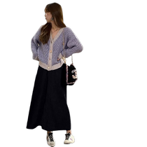 Jingqi Maternity Suit Autumn Clothes 2024 New Fashionable Western Style High-Level Half Skirt Autumn and Winter Small Fragrant Style Cardigan