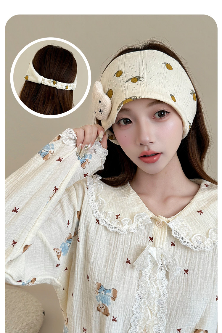 Jq Jingqi [Breathable] Summer Thin Cotton Maternity Hat Windproof and Warm Postpartum Headscarf Headband Maternity Hat — 9