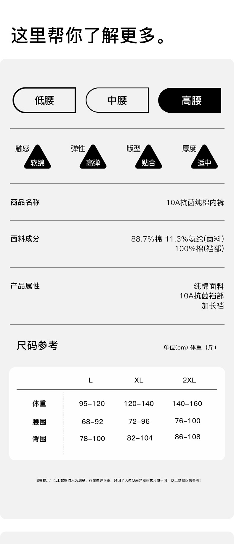 JQ婧麒孕妇内裤纯棉加长底裆孕期孕晚期透气高腰托腹抑菌大码专用 — 17