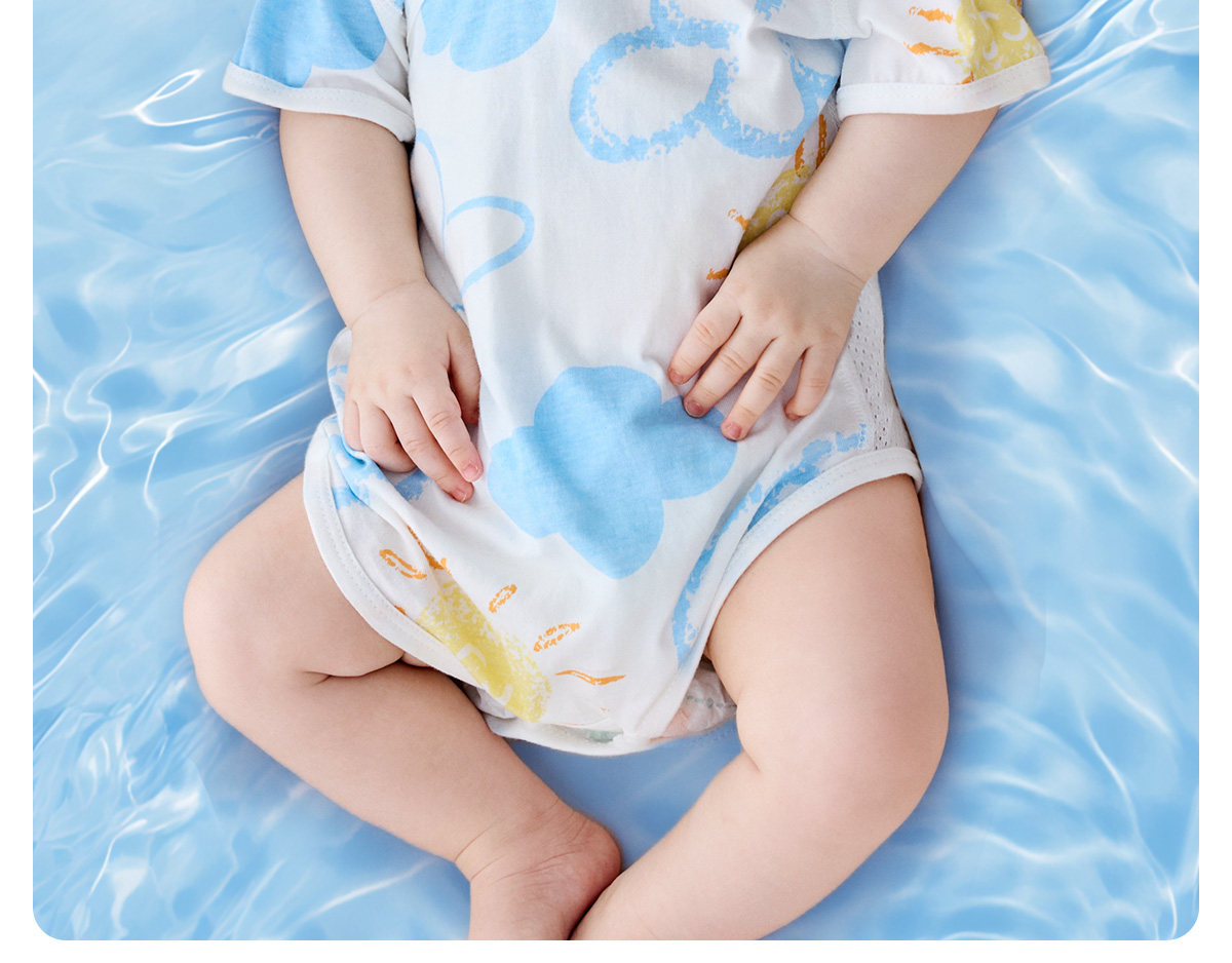 Baby Baby Thin Newborn Breathable Summer Clothing Onesie — 7