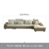 Shuanghu nội thất phòng khách loại sofa nội thất đầy đủ nội thất đơn giản hiện đại căn hộ nhỏ ba người sofa da kinh tế 027 - Ghế sô pha Ghế sô pha