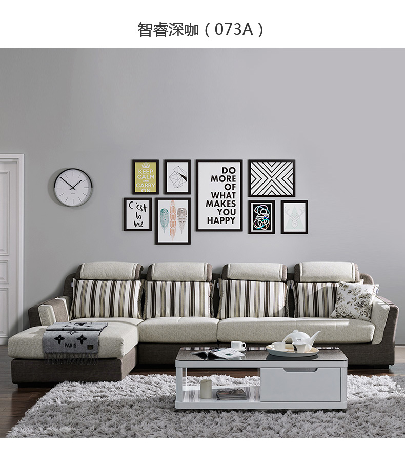 Nhỏ kết hợp căn hộ sống sofa phòng gói nền kinh tế hiện đại nhỏ gọn đã sẵn sàng để đồ nội thất Bắc Âu sofa vải 073 - Ghế sô pha ghế nhựa sofa