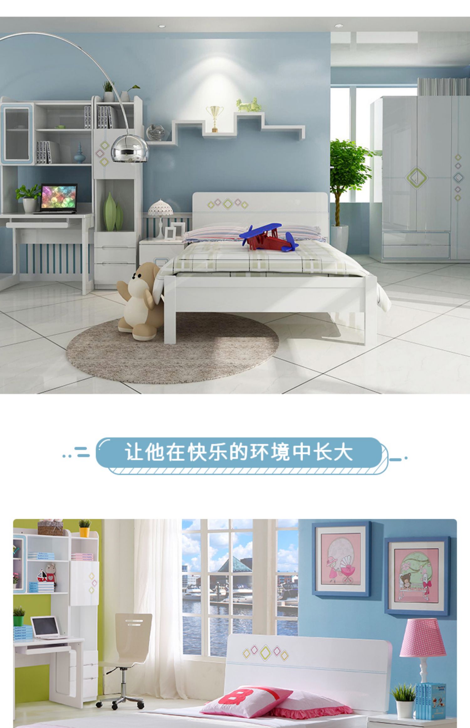 Đôi hổ đồ nội thất trẻ boy giường nền kinh tế phòng ngủ đôi ký hợp đồng 1,2 m 1,5 m giường 13R3 hiện đại - Giường bộ giường ngủ đẹp