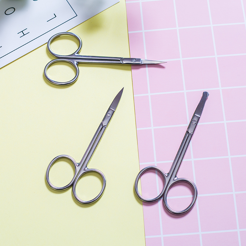 Fang Ze Home Small Round Curved Tip Scissors Safety Stainless