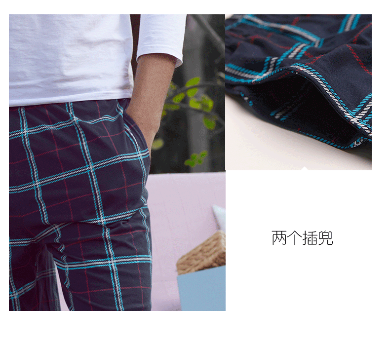 Ba tai thỏ ngủ nam mùa xuân và mùa thu cotton trung niên kích thước lớn nhà giản dị bố mẹ quần lỏng cotton nhà quần sịp nam